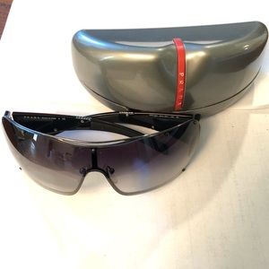 Men’s Prada wraparound sunglasses